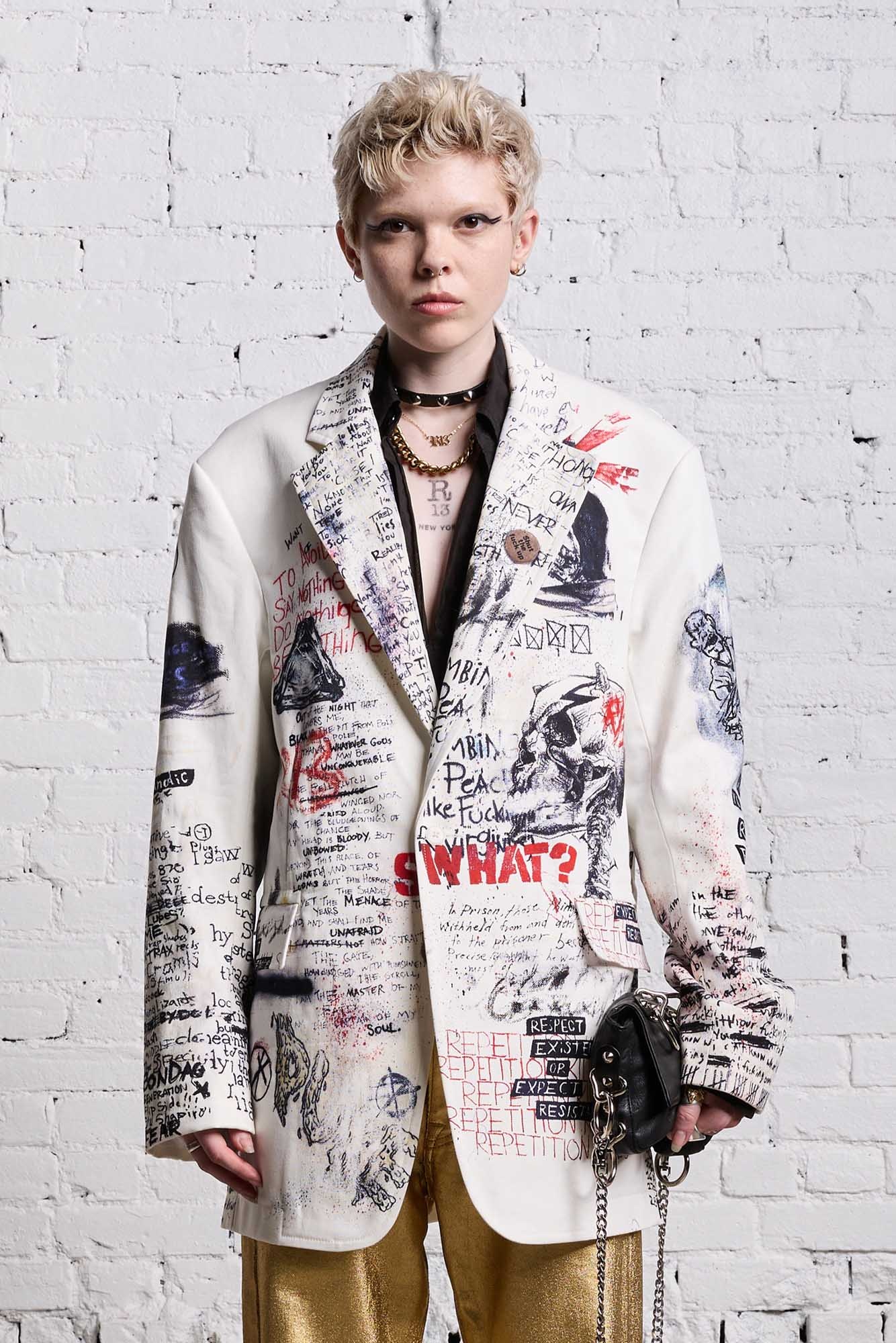 OVERSIZED RAGGED BLAZER - SKETCHBOOK - 3