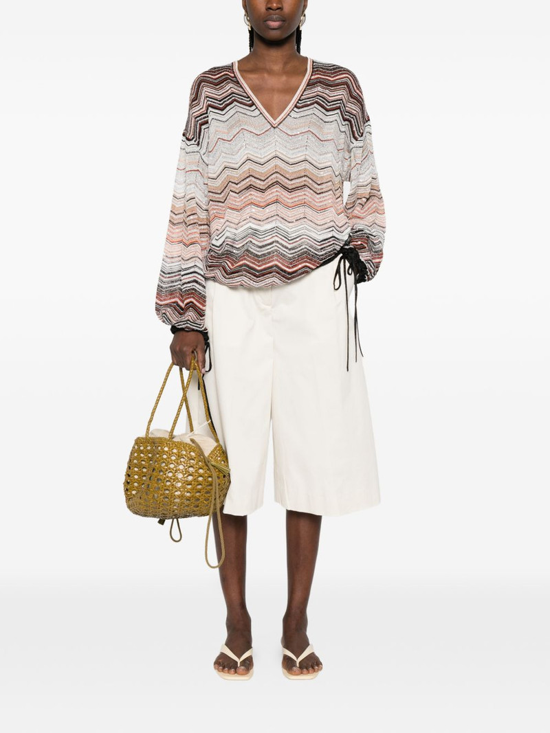 Missoni V-neck chevron top outlook