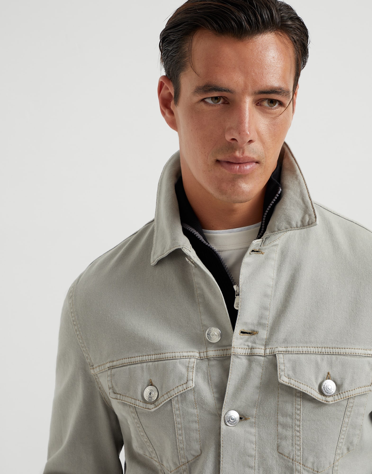 ジャケット BRUNELLO CUCINELLI Four-pocket jacket in garment-dyed cotton Brunello Cucinelli Garment-dyed four-pocket jacket in
