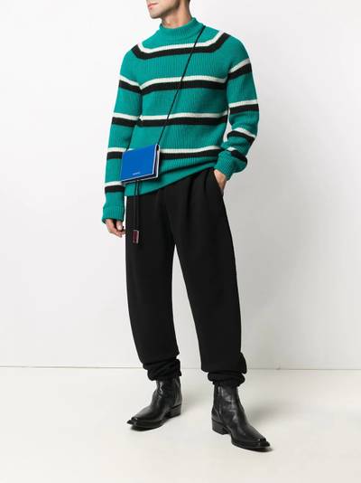 Marni stripe-pattern ribbed-knit jumper outlook