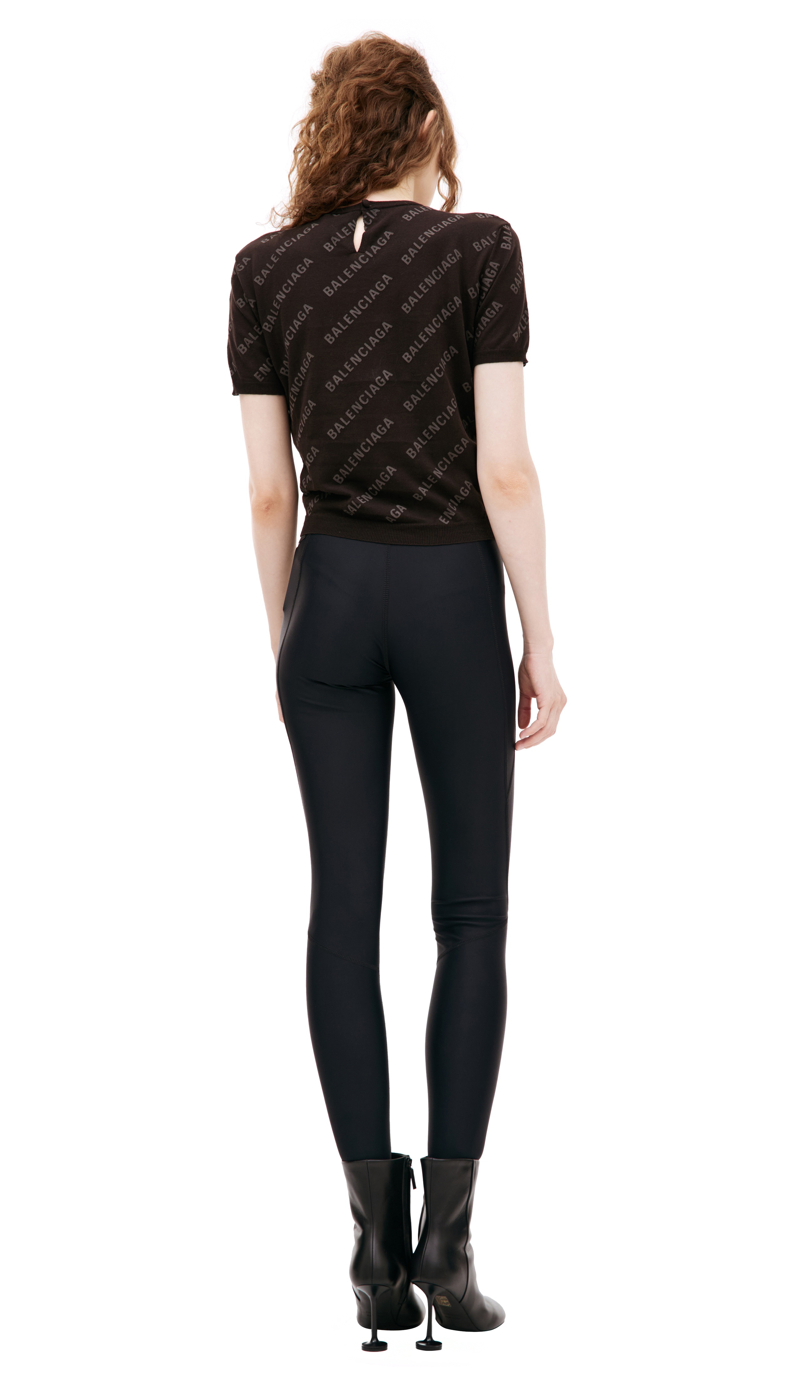 BROWN SHORT SLEEVE TOP - 3