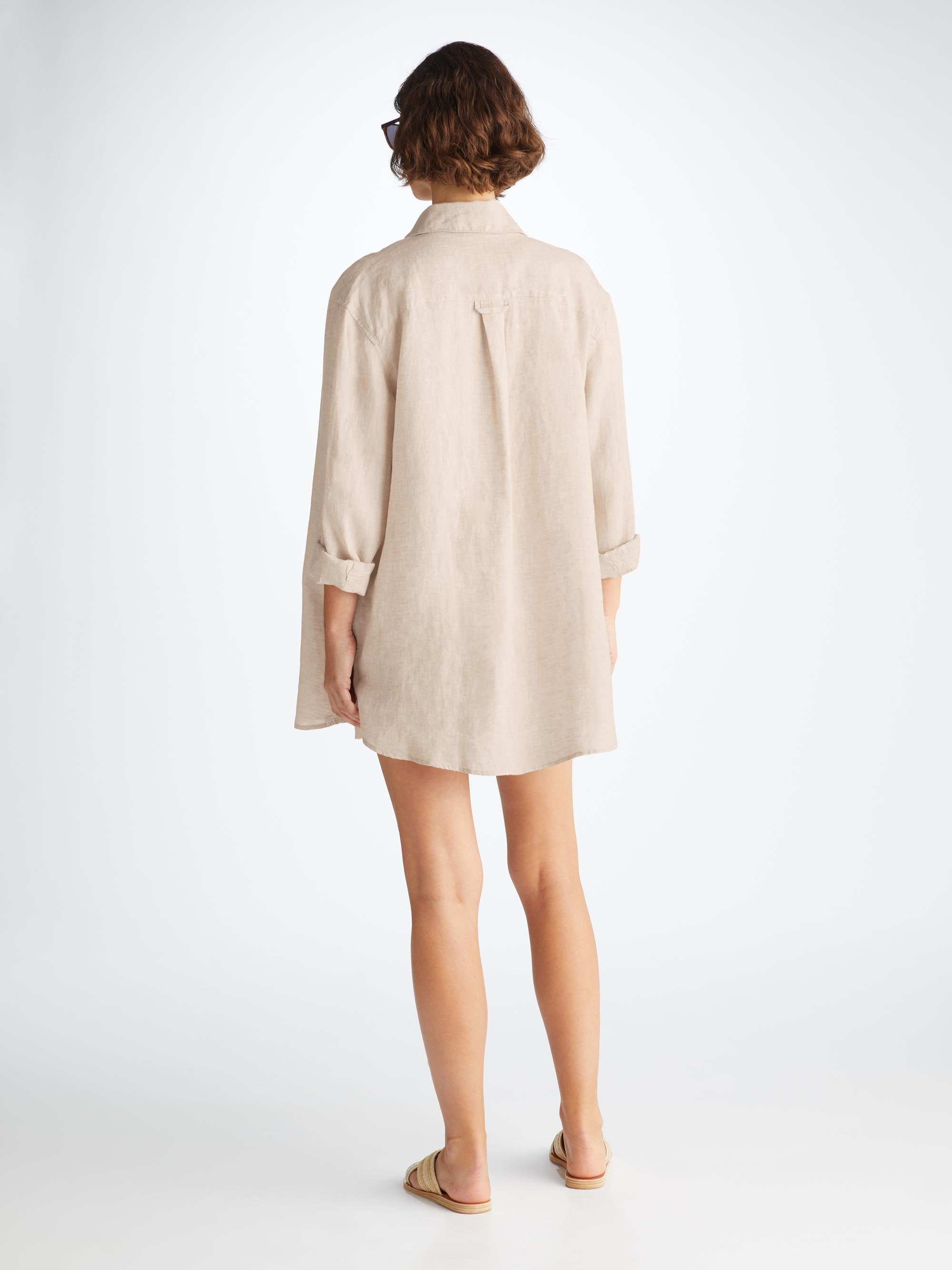 Women's Shirt Sicily Linen Sand - 4