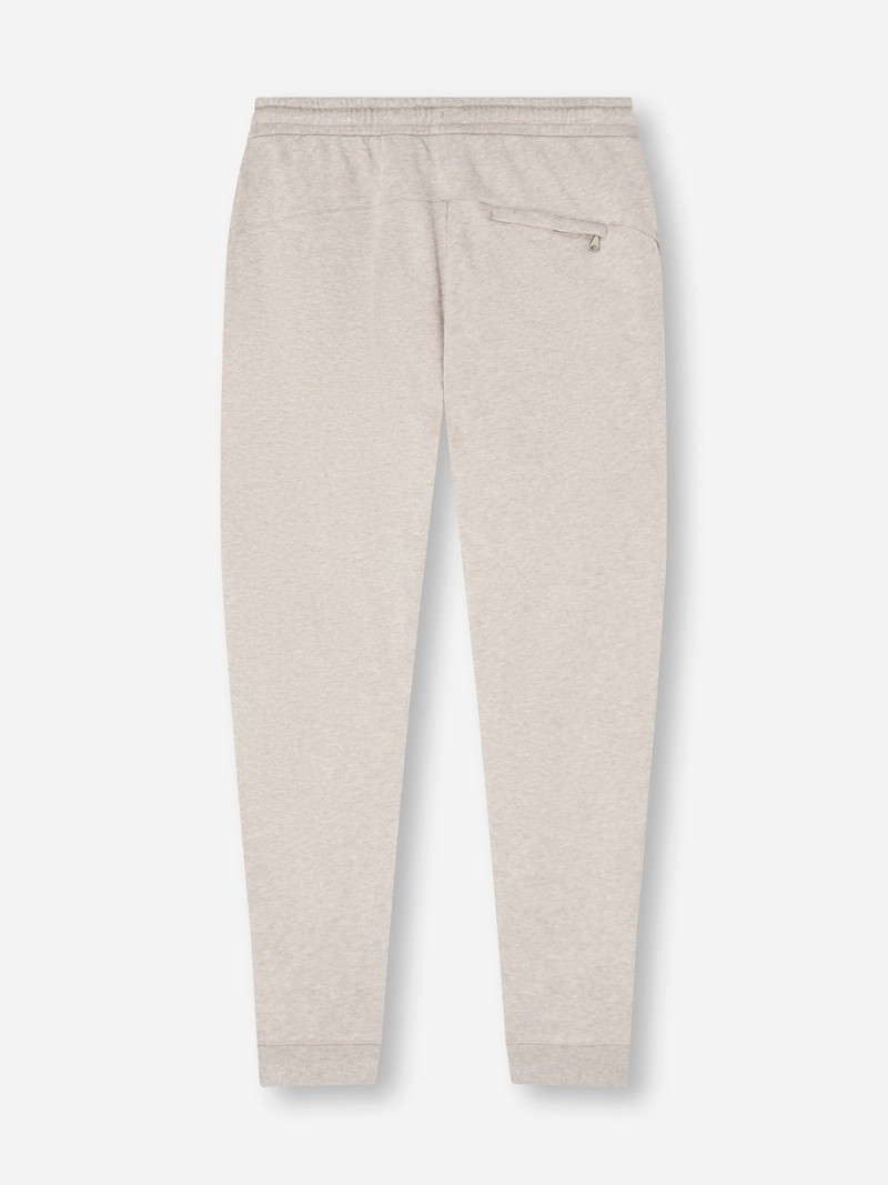 Men's Sweatpants Quinn Cotton Modal Greige Marl 6