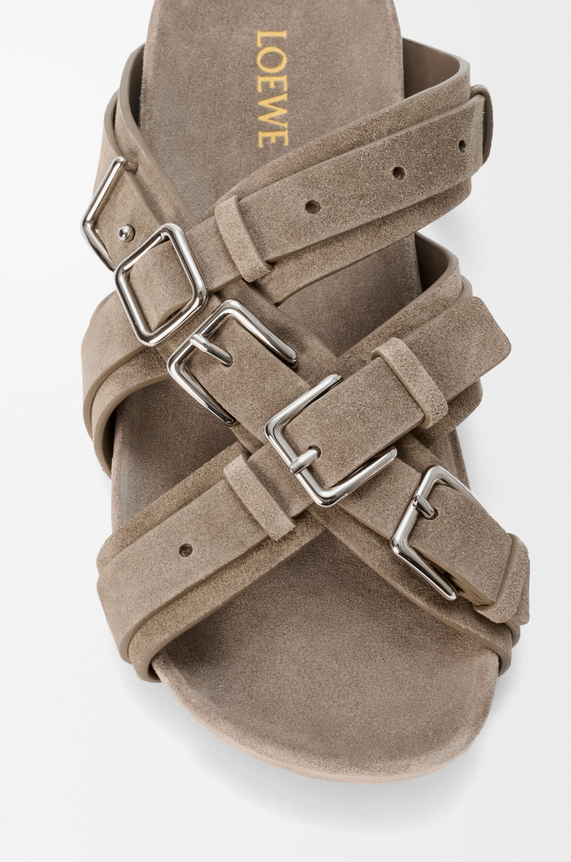 Type Fussbett sandal in suede calfskin 5