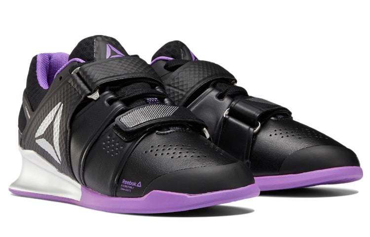 (WMNS) Reebok Legacy Lifter Low-Top Weightlifting Shoes Black/Purple DV6231 - 3