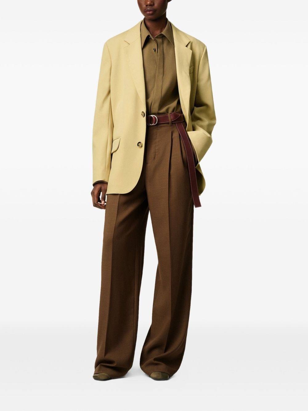 two-button wool jacket - 2