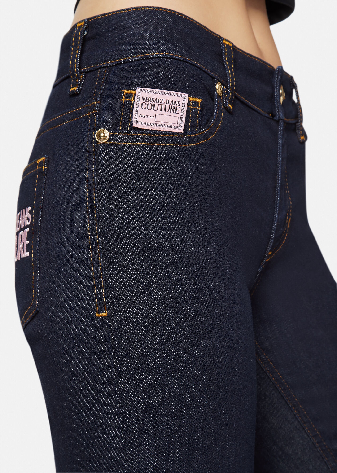 Logo Embroidered Skinny Jeans - 5