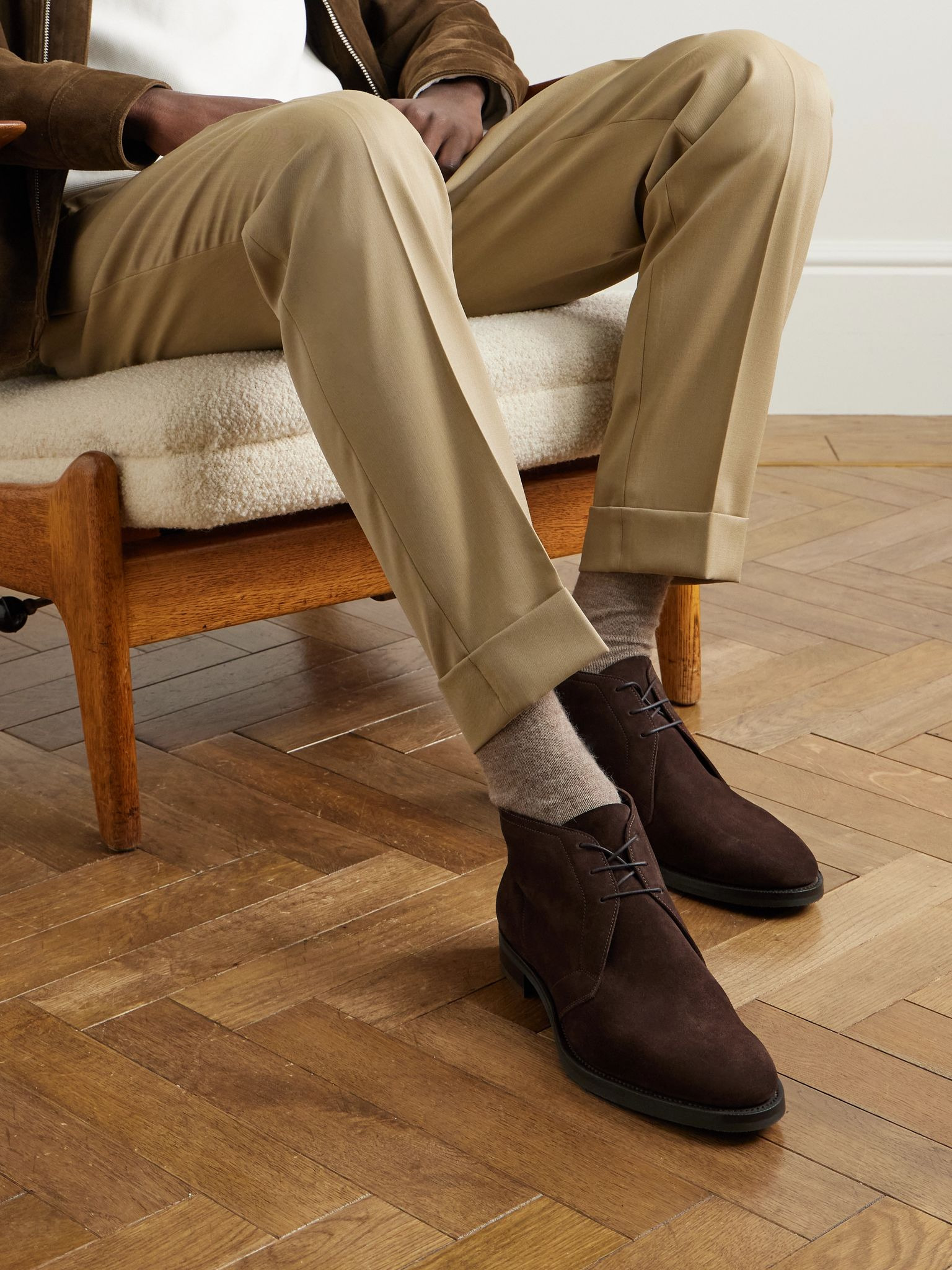 Shanklin Suede Chukka Boots Dark brown - 2