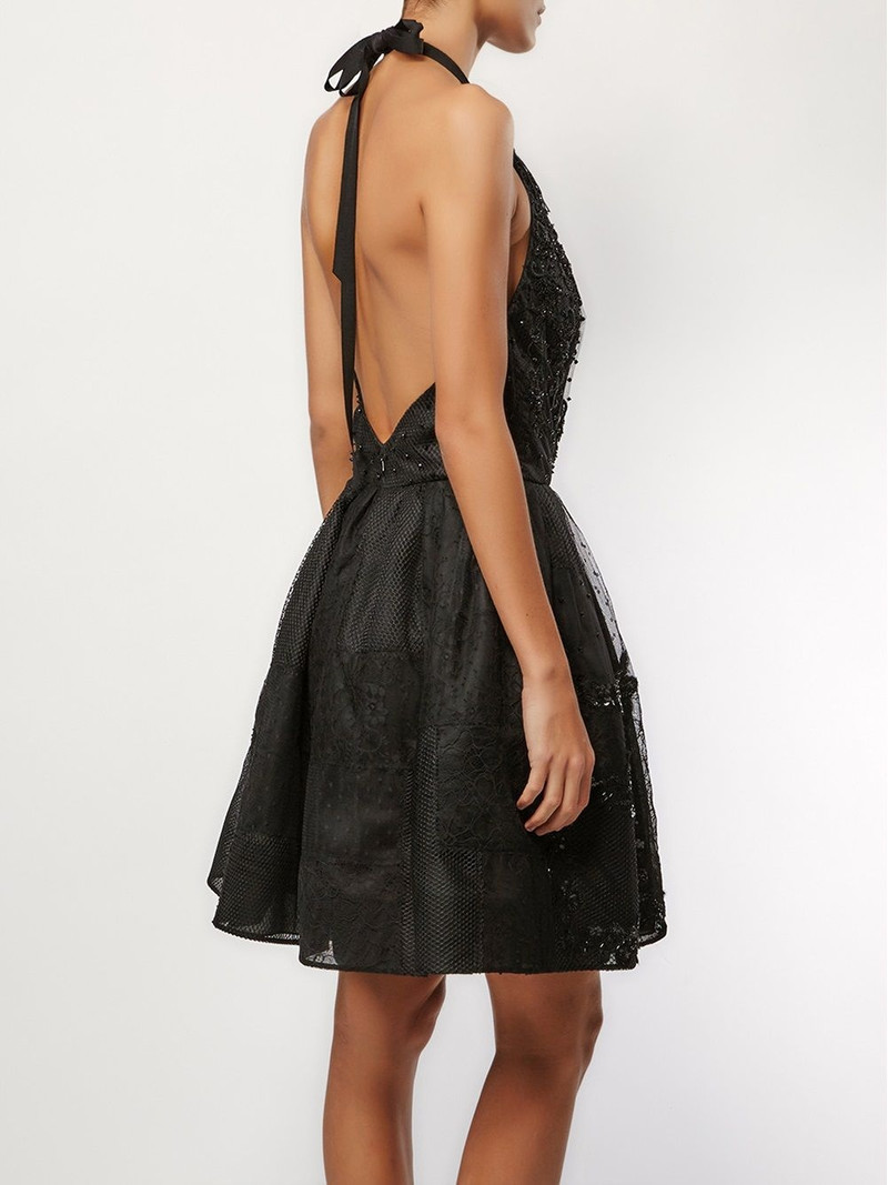 embellished backless dress 3