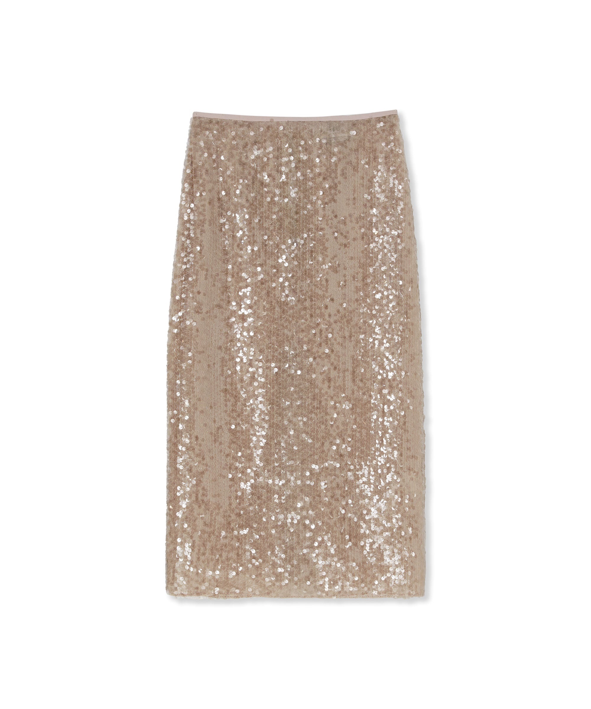 Midi dress with sequined fabric - 1