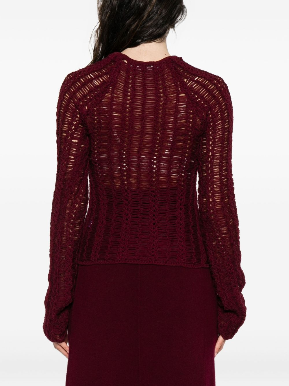 open-knit sweater - 4