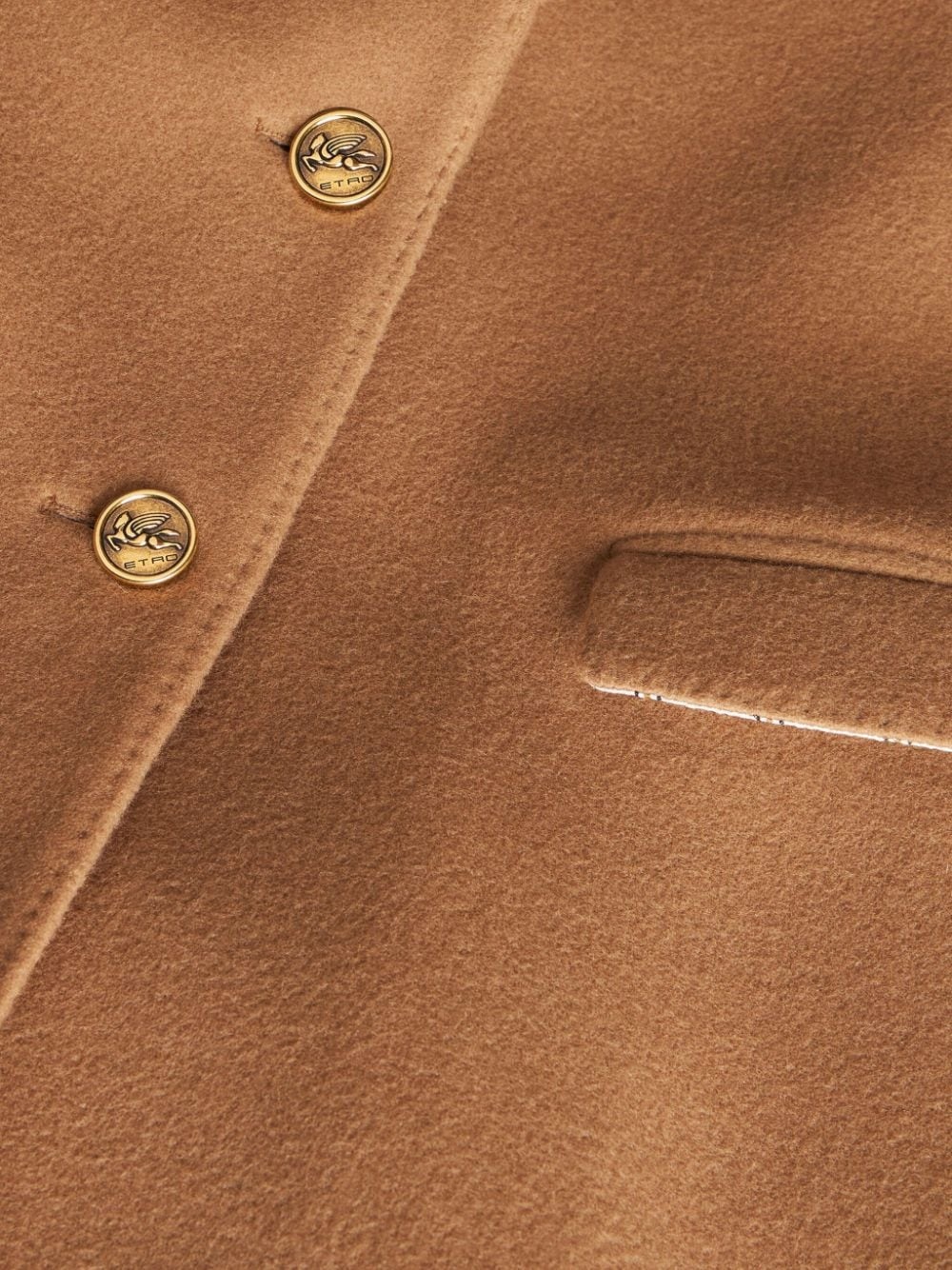 logo-engraved buttons coat - 5