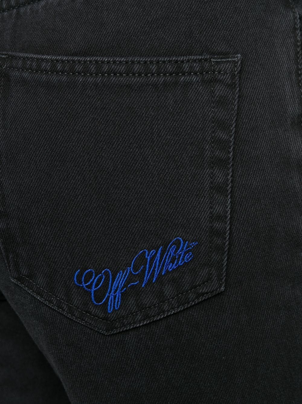 logo-embroidered straight-leg jeans - 5