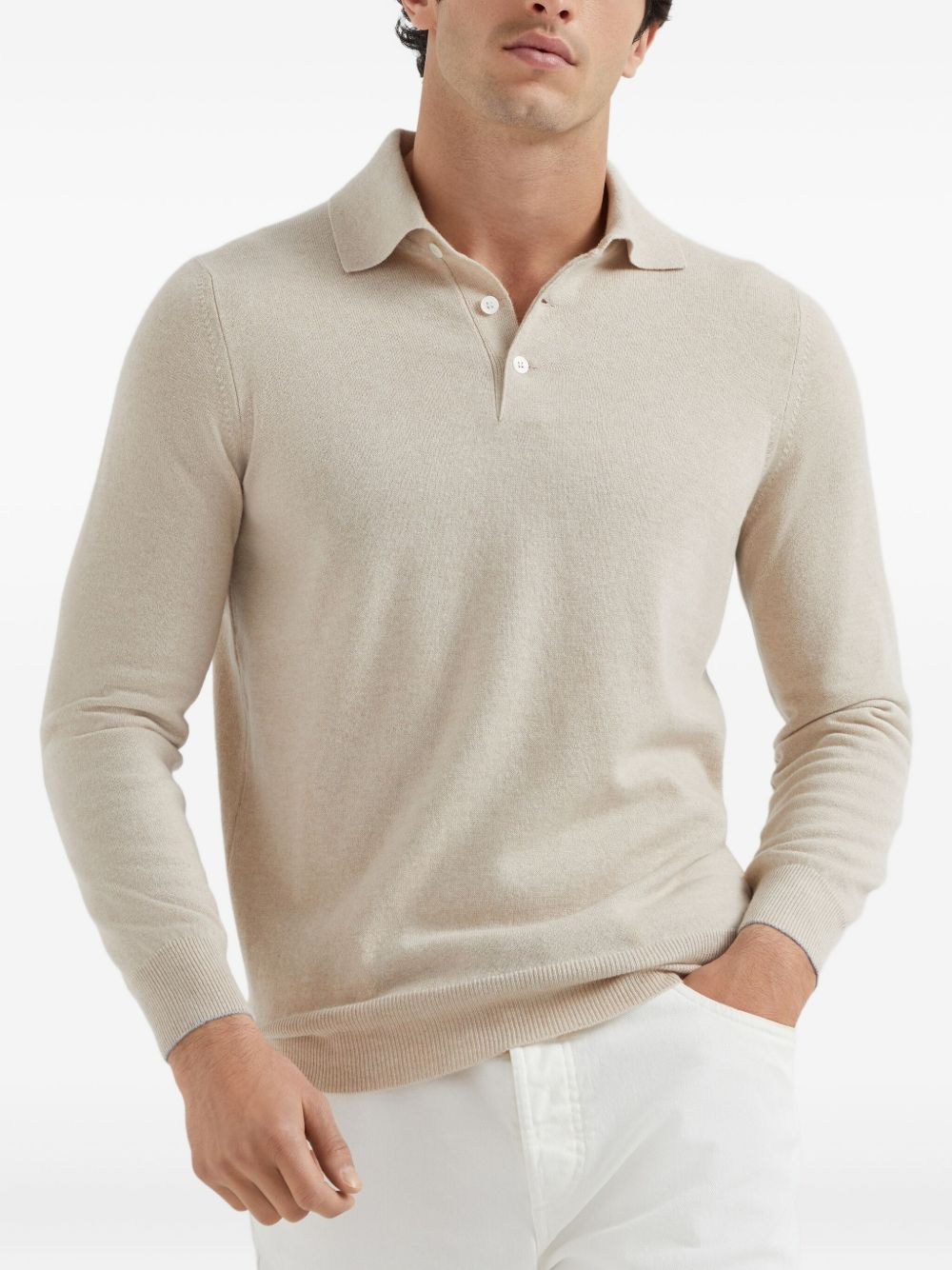 long-sleeve polo shirt - 3