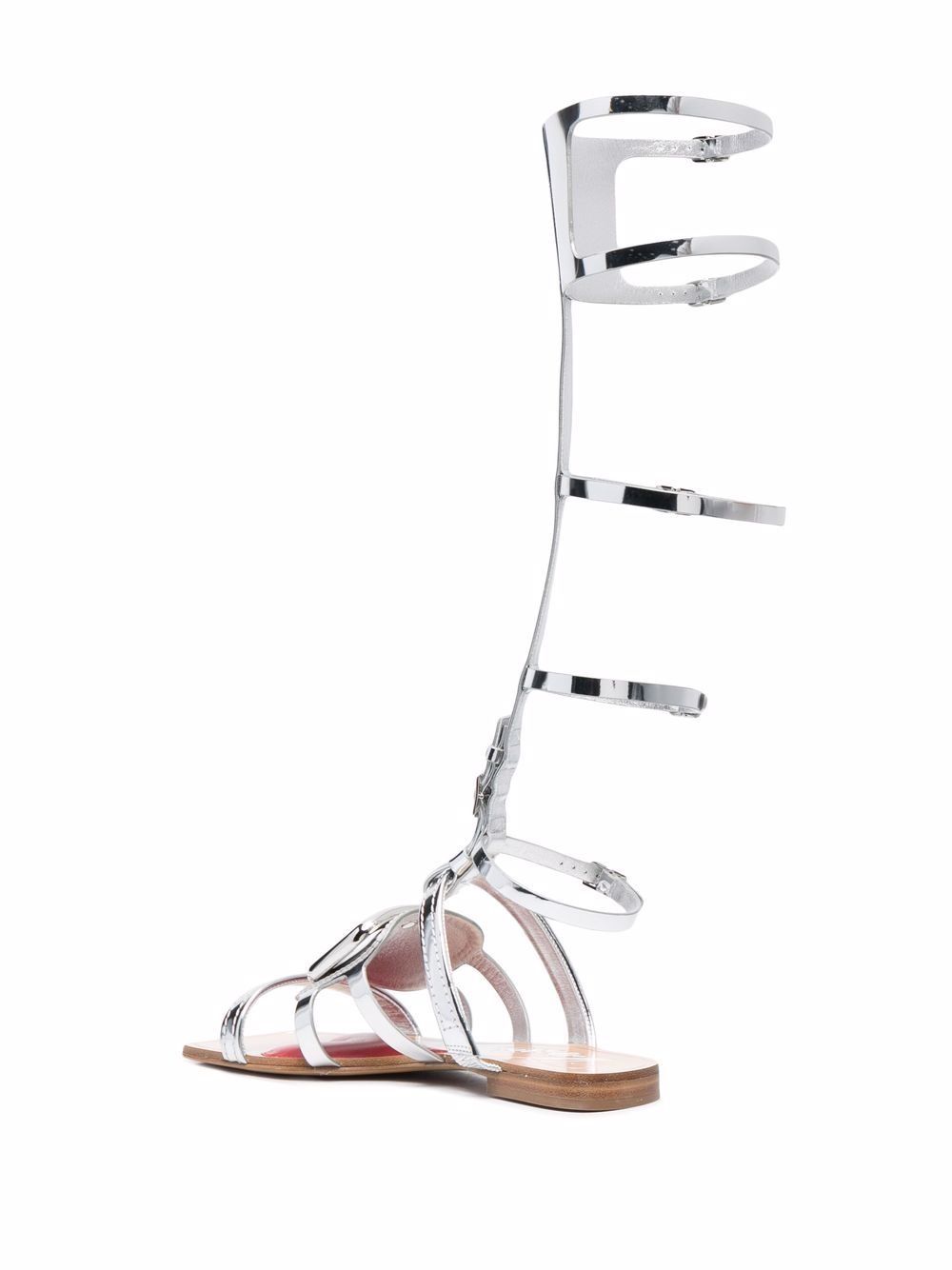 Metal buckle gladiator sandals - 4