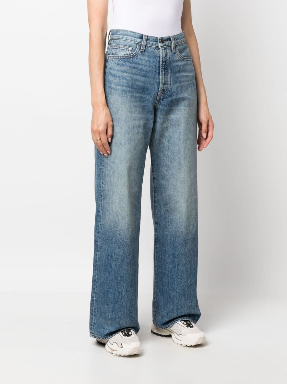 high-rise wide-leg jeans - 3
