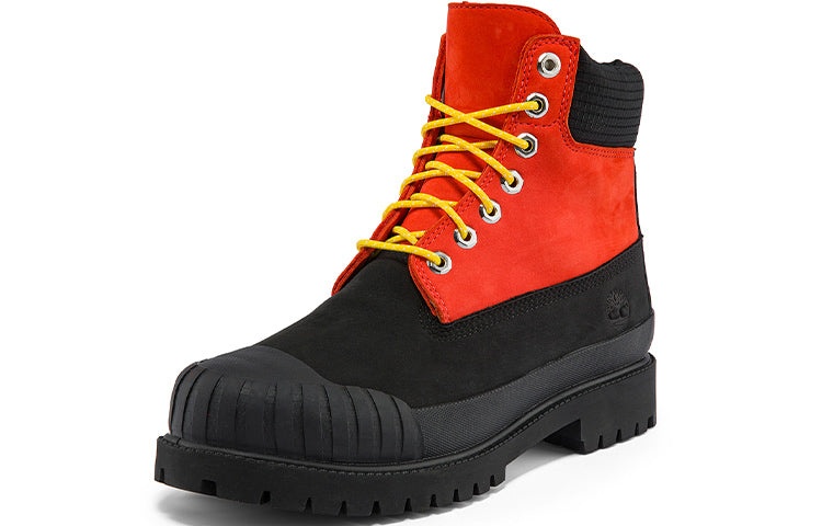 Timberland Premium 6 Inch Waterproof Boot 'Medium Orange Nubuck with Black' A2KECW - 3