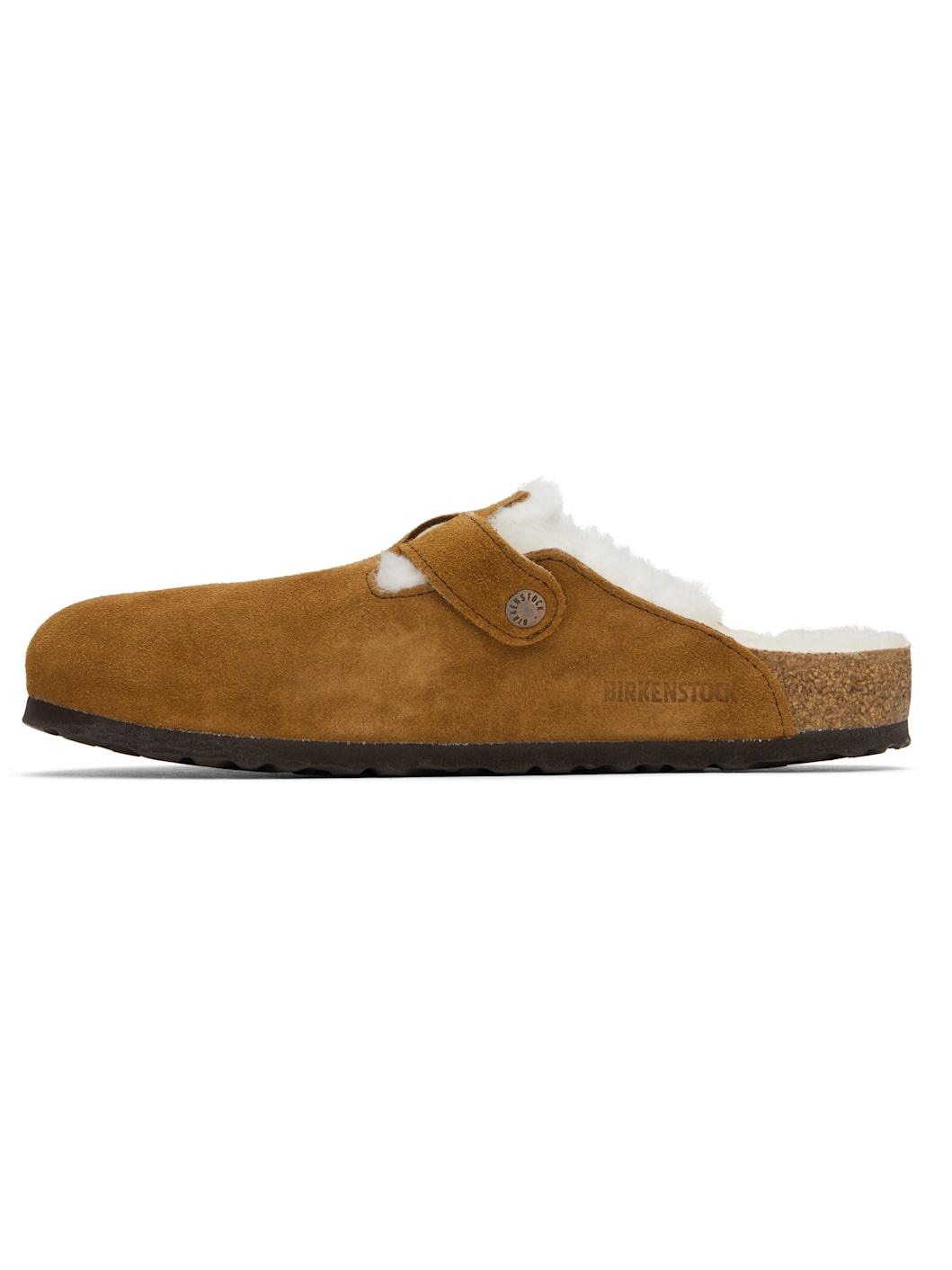 Tan Regular Boston Shearling Slip-on Loafers - 3