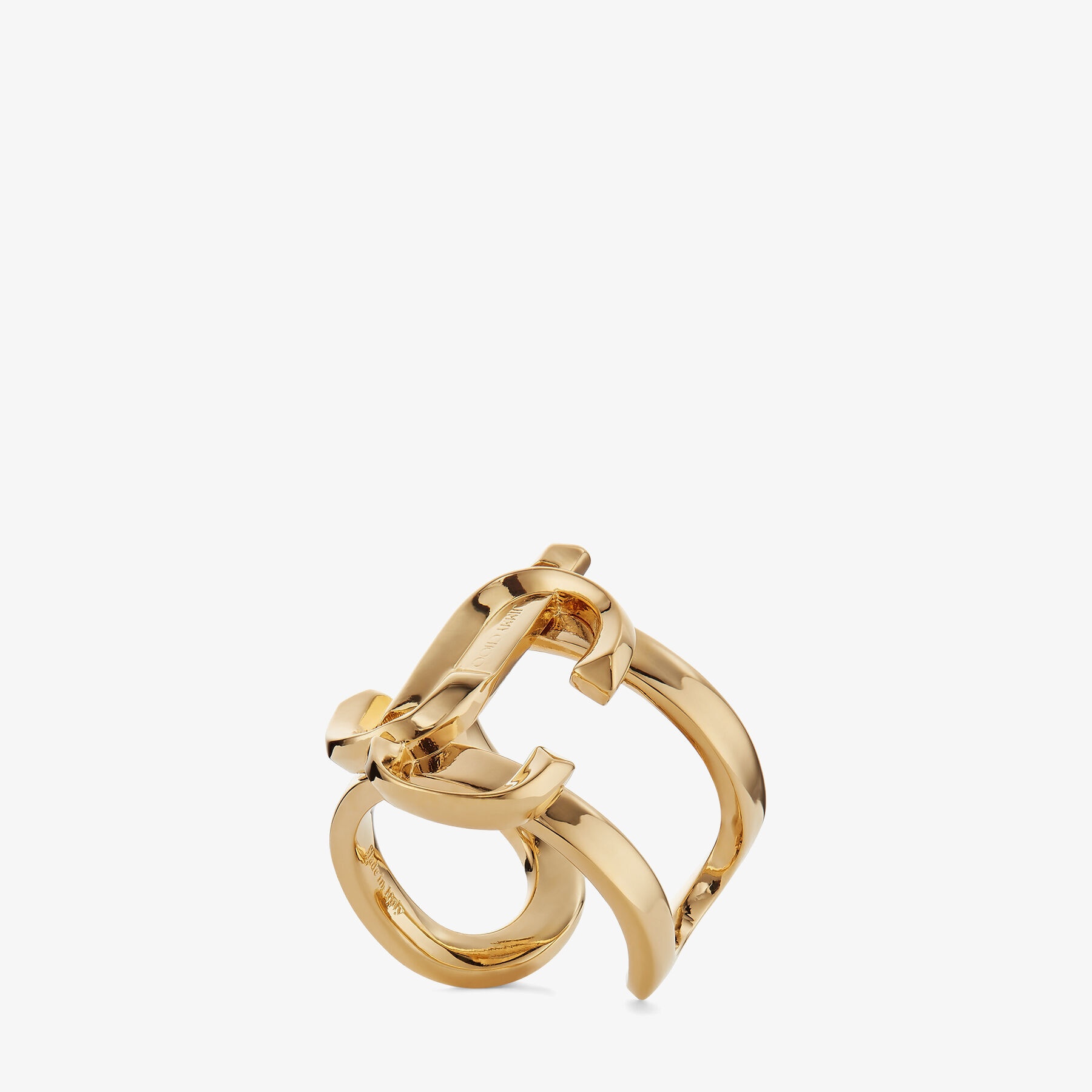 JC Monogram Ring
Gold-Finish Metal JC Monogram Ring - 3
