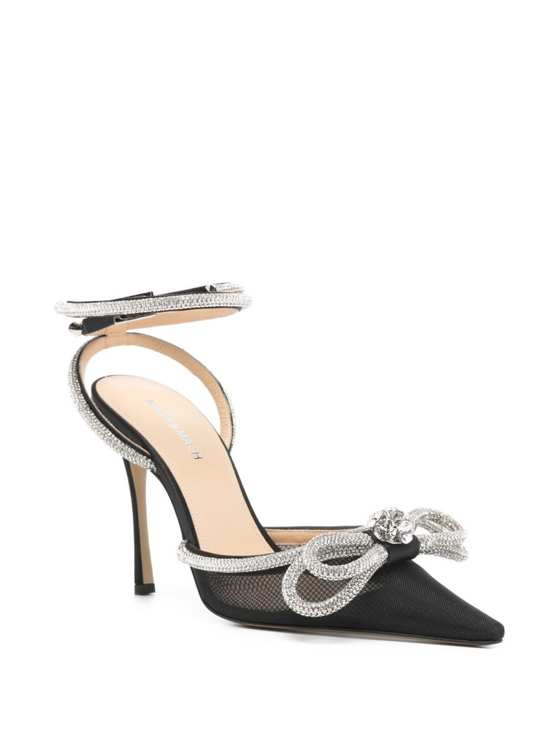 MACH & MACH Double Bow ankle-strap heeled pumps outlook