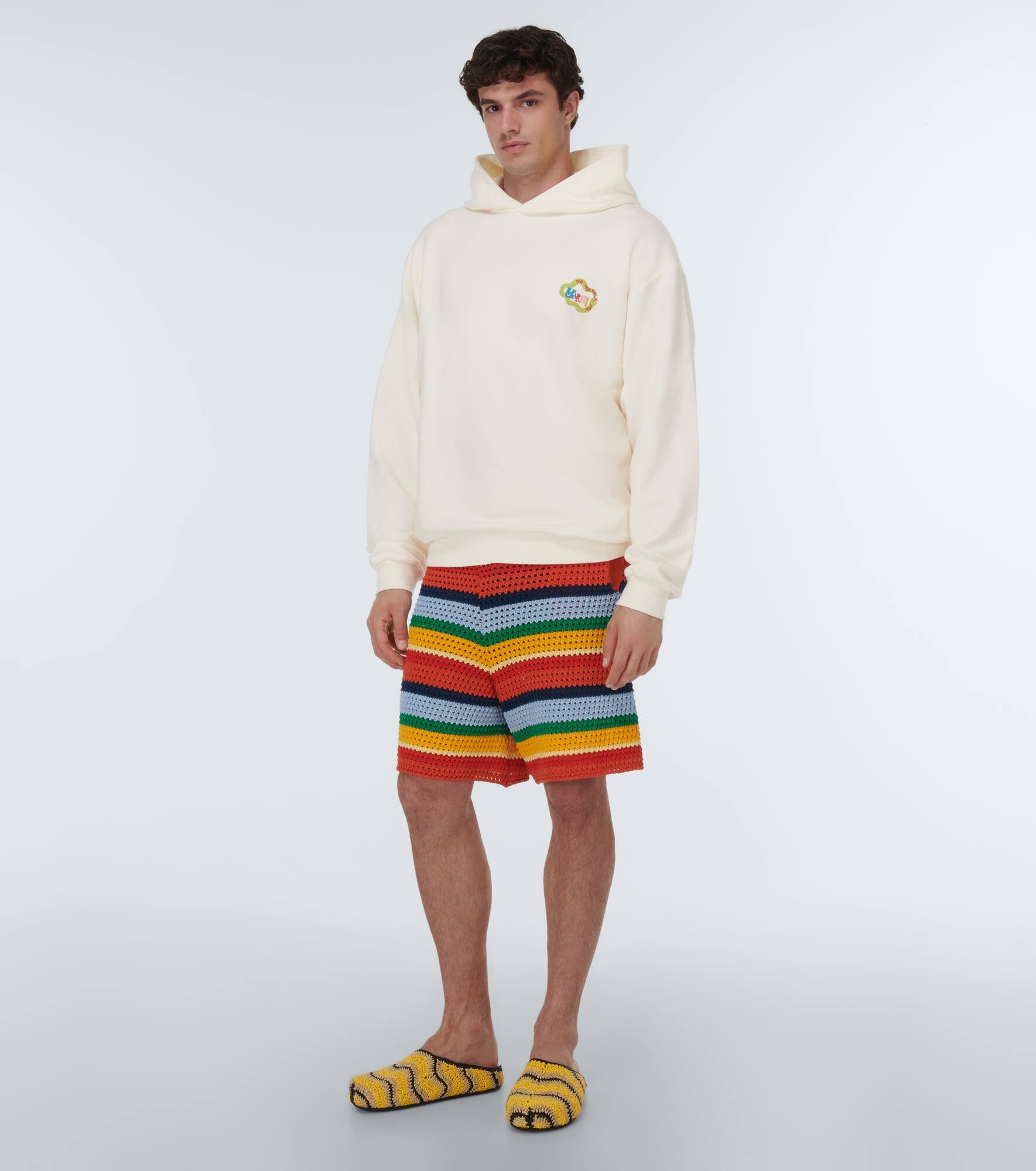 【MARNI】 x No Vacancy Inn cotton hoodie Marni x No Vacancy Inn cotton hoodie | mytheresa | REVERSIBLE