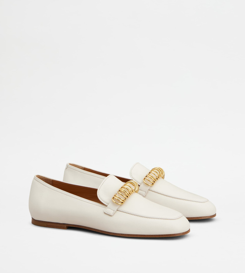 LOAFERS IN LEATHER - WHITE 2