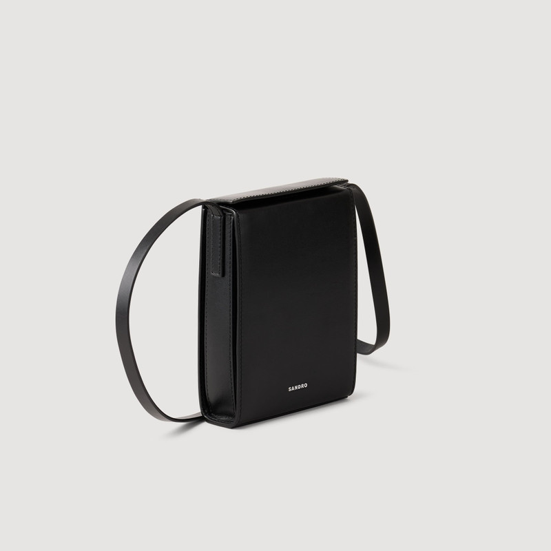Sandro LEATHER SHOULDER BAG outlook