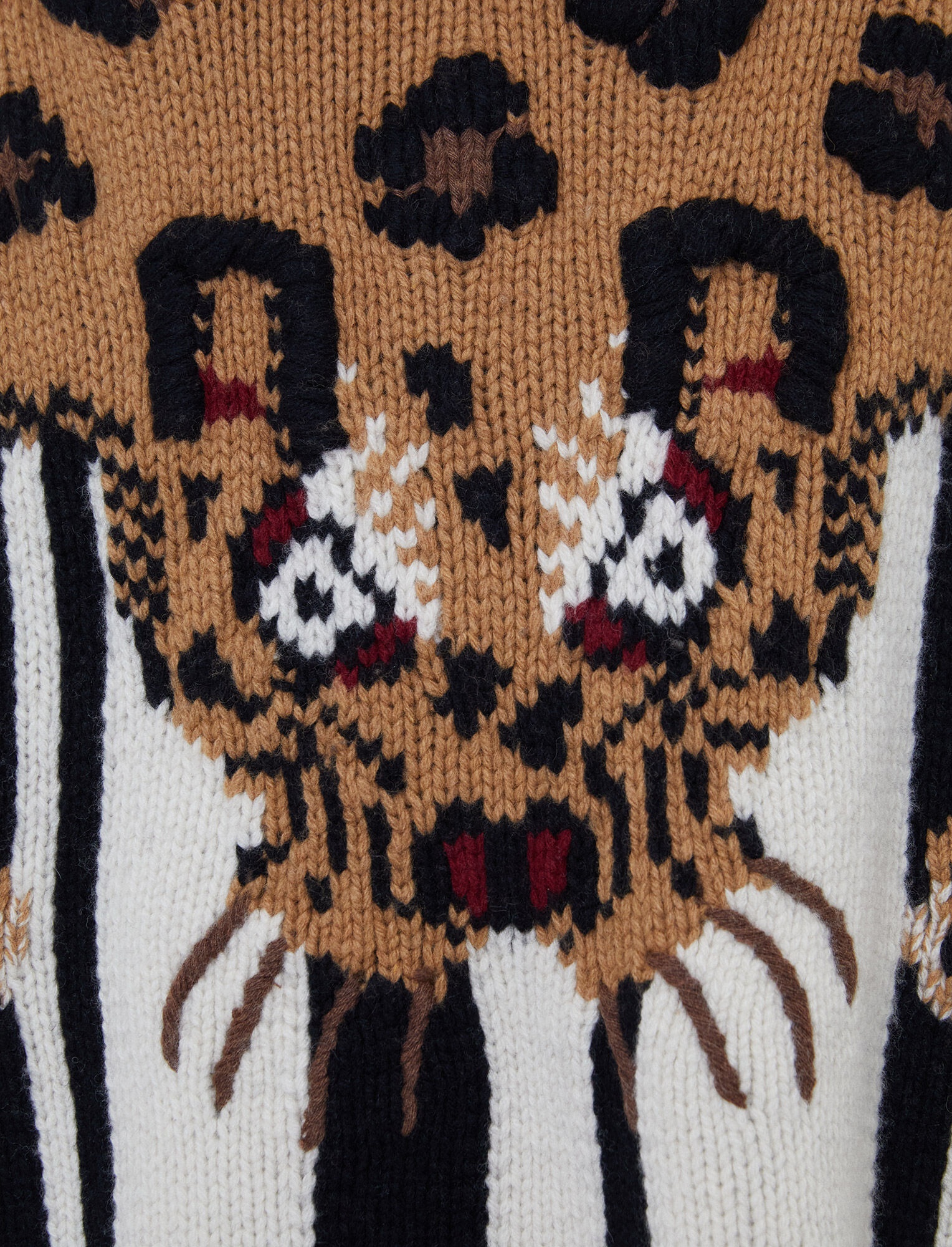 Leopard Knit High Neck Jumper - 6