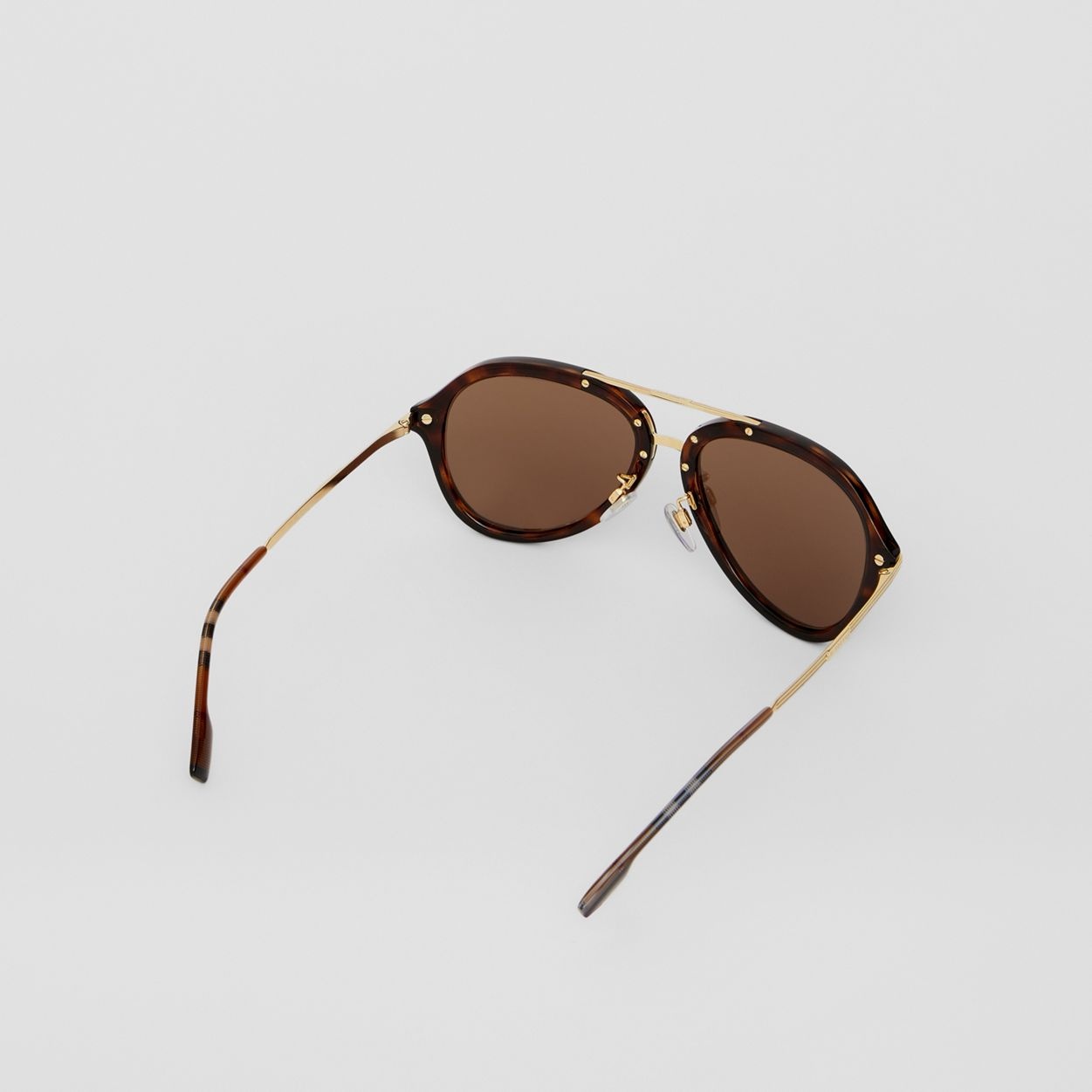 Check Detail Pilot Sunglasses - 5