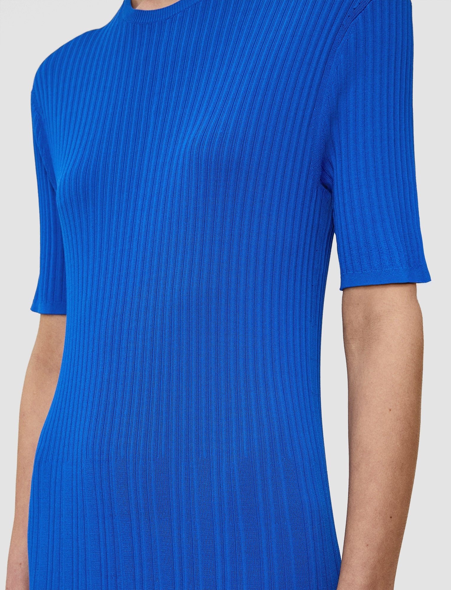 Viscose Ribbed Knitted Dress - 5