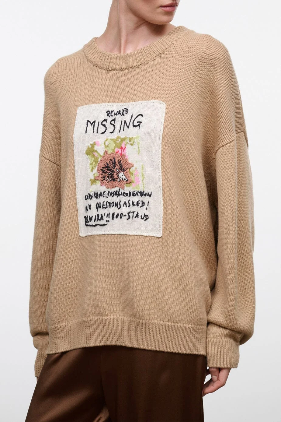 STAUD GIADA SWEATER MISSING PORCUPINE - 1