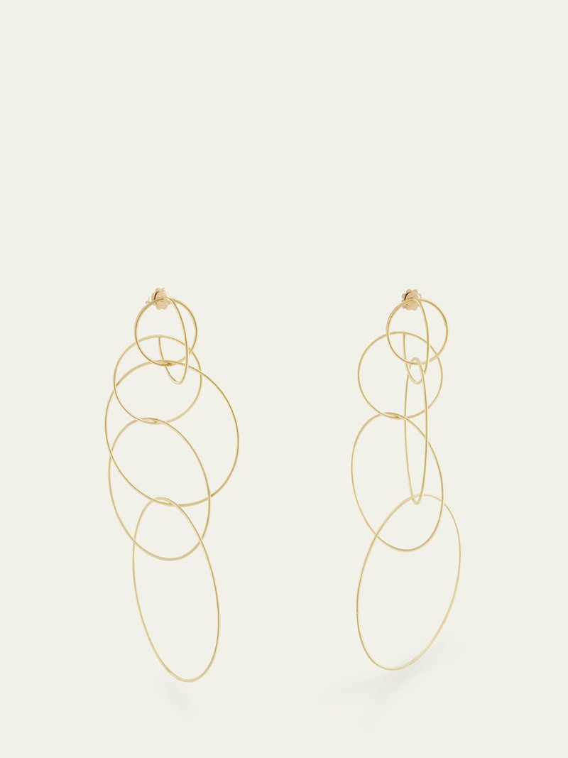Buccellati Waikiki 18K Yellow Gold Circle Drop Earrings outlook