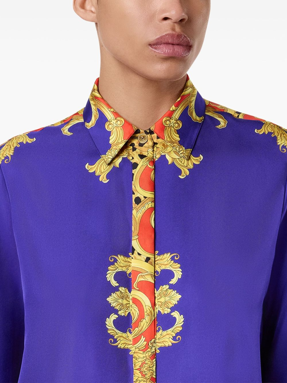 baroque-print shirt - 5