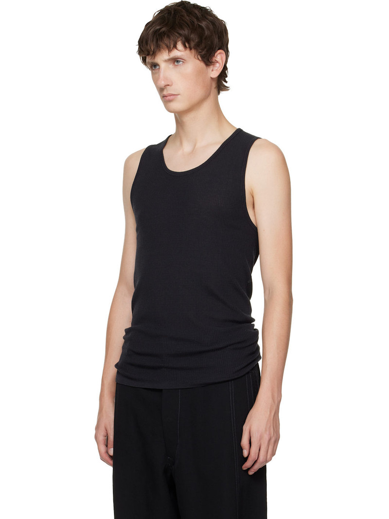 Lemaire Black Debardeur Tank Top outlook