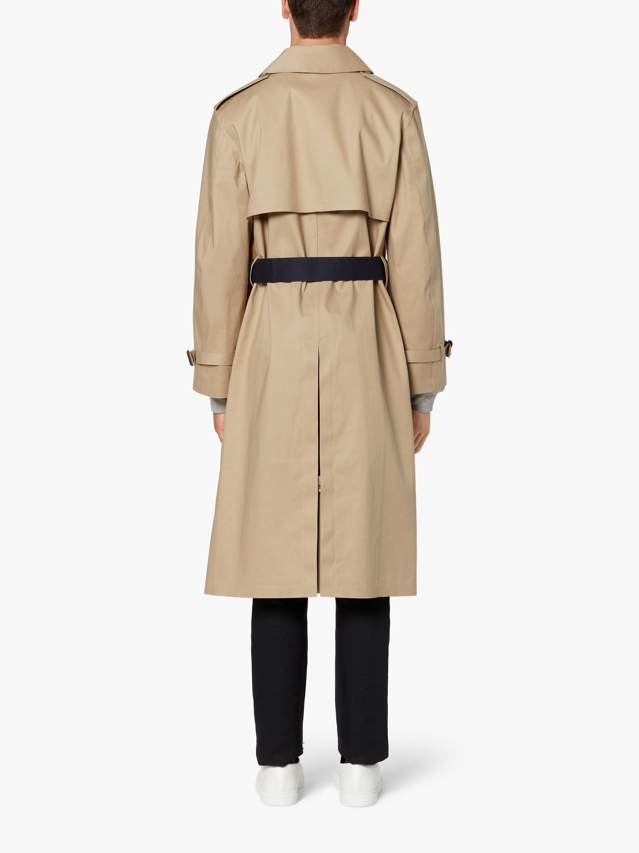 BERLIN FAWN X INK BONDED COTTON TRENCH COAT | GRF-304 - 3