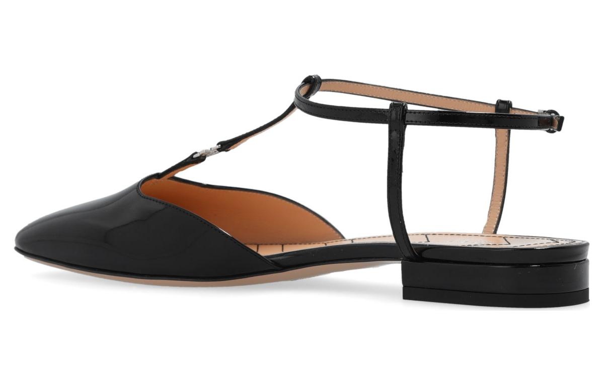(WMNS) Gucci New Denim Ballerina Flats 'Black' 754136-BNC00-1000 - 5