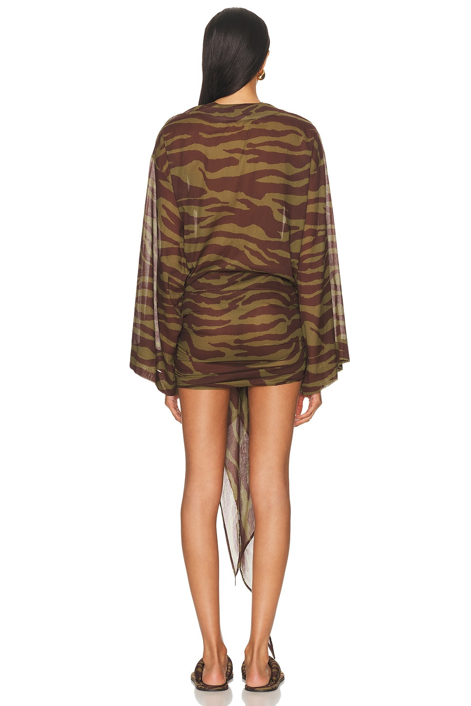 Zebra Printed Mini Dress - 3