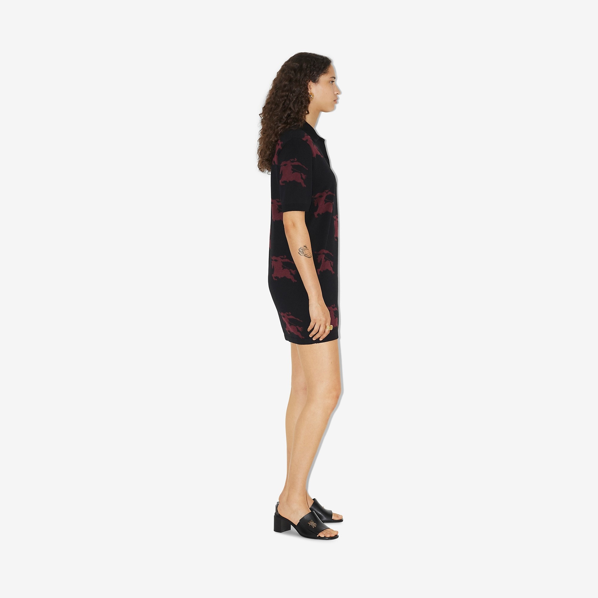 EKD Cotton Silk Polo Shirt Dress - 3