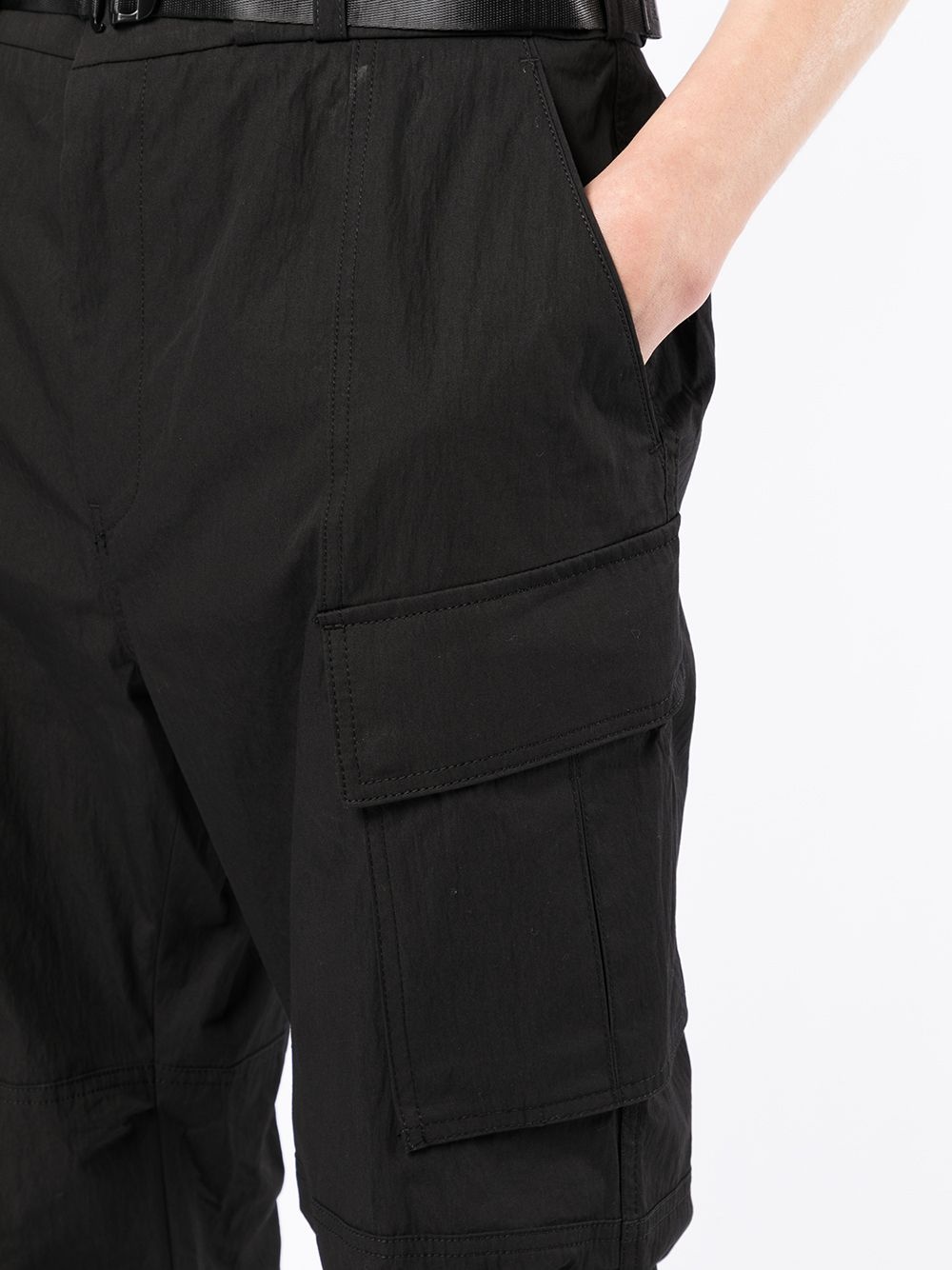 tapered-leg cargo trousers - 5