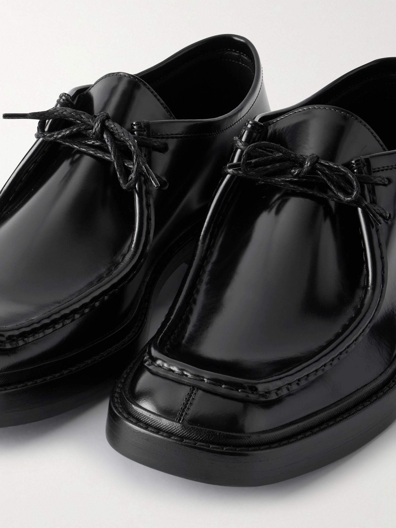 New Bourbon Patent-Leather Brogues Black - 5