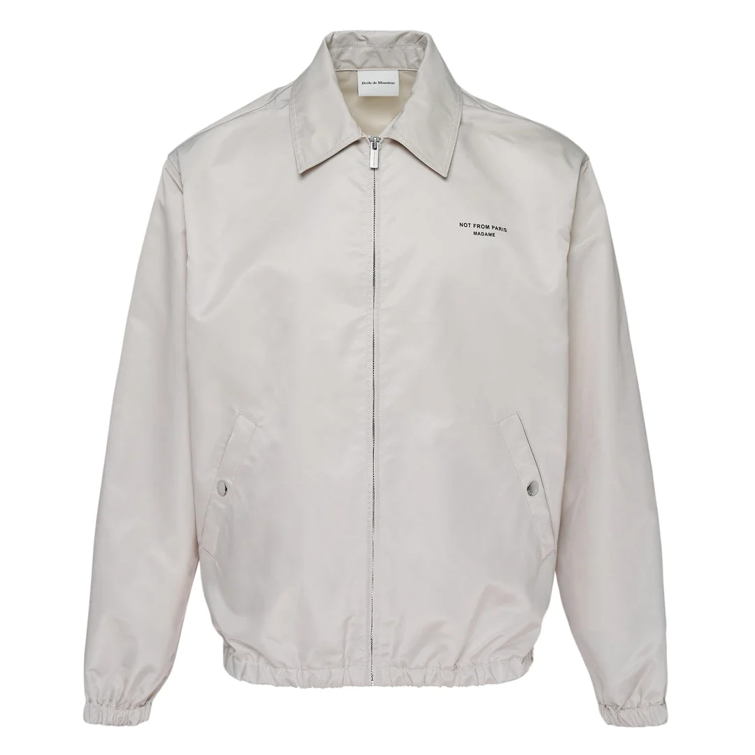Slogan Nylon Blouson Jacket - 1