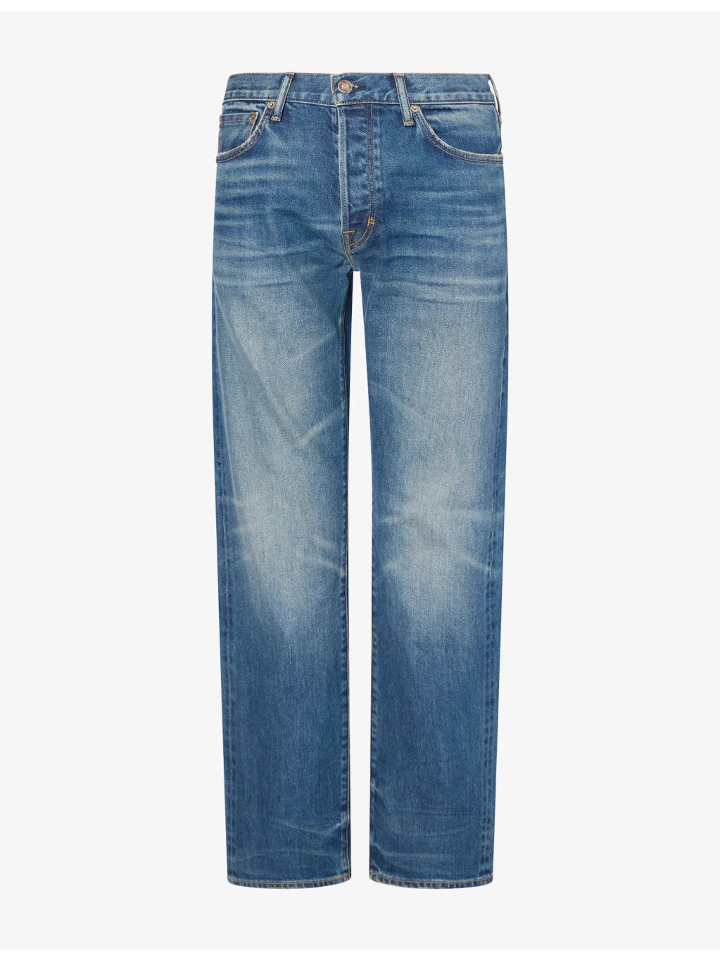Selvedge Straight-Leg Denim Jeans - 1