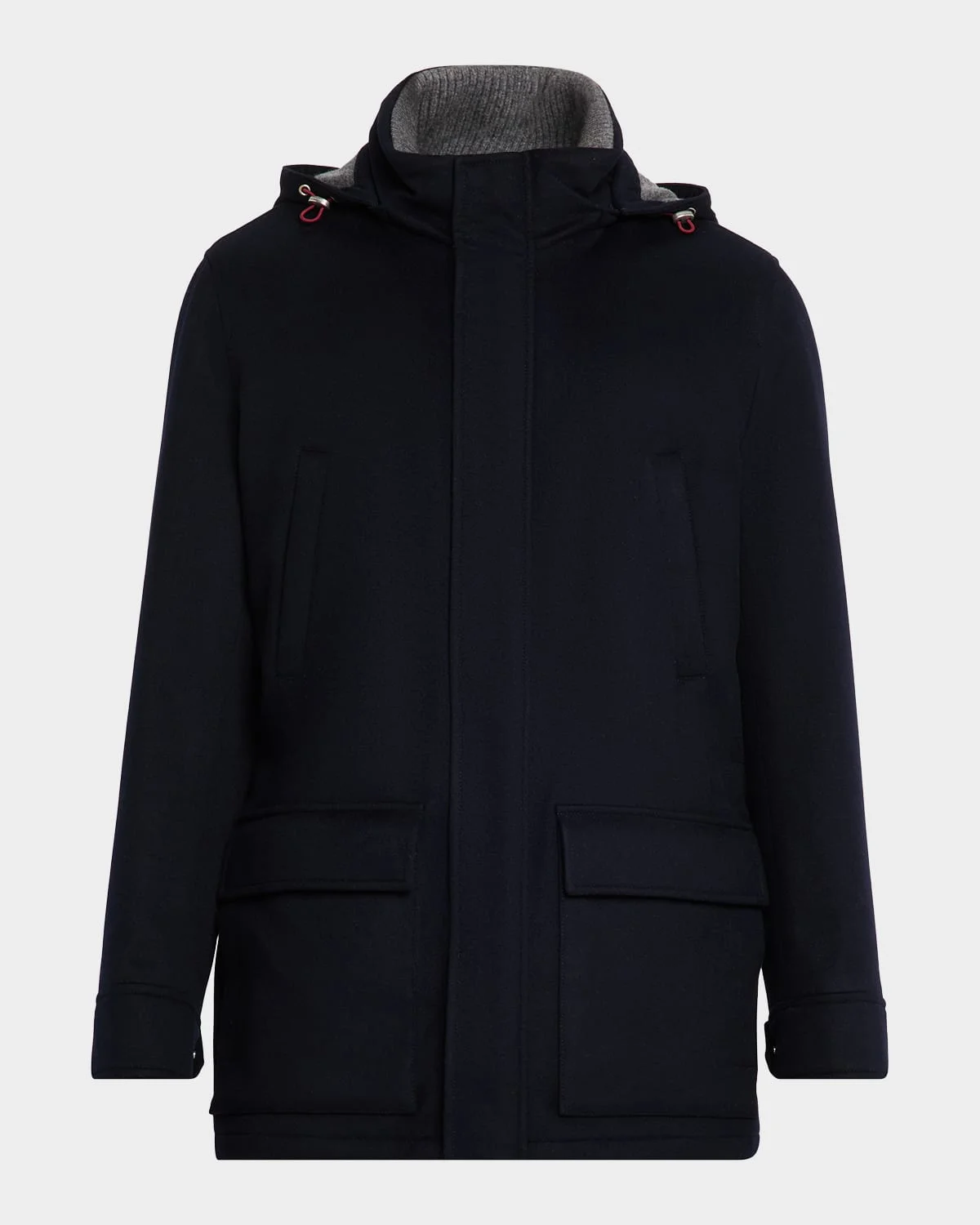 Men's Cashmere Hooded Coat - 1