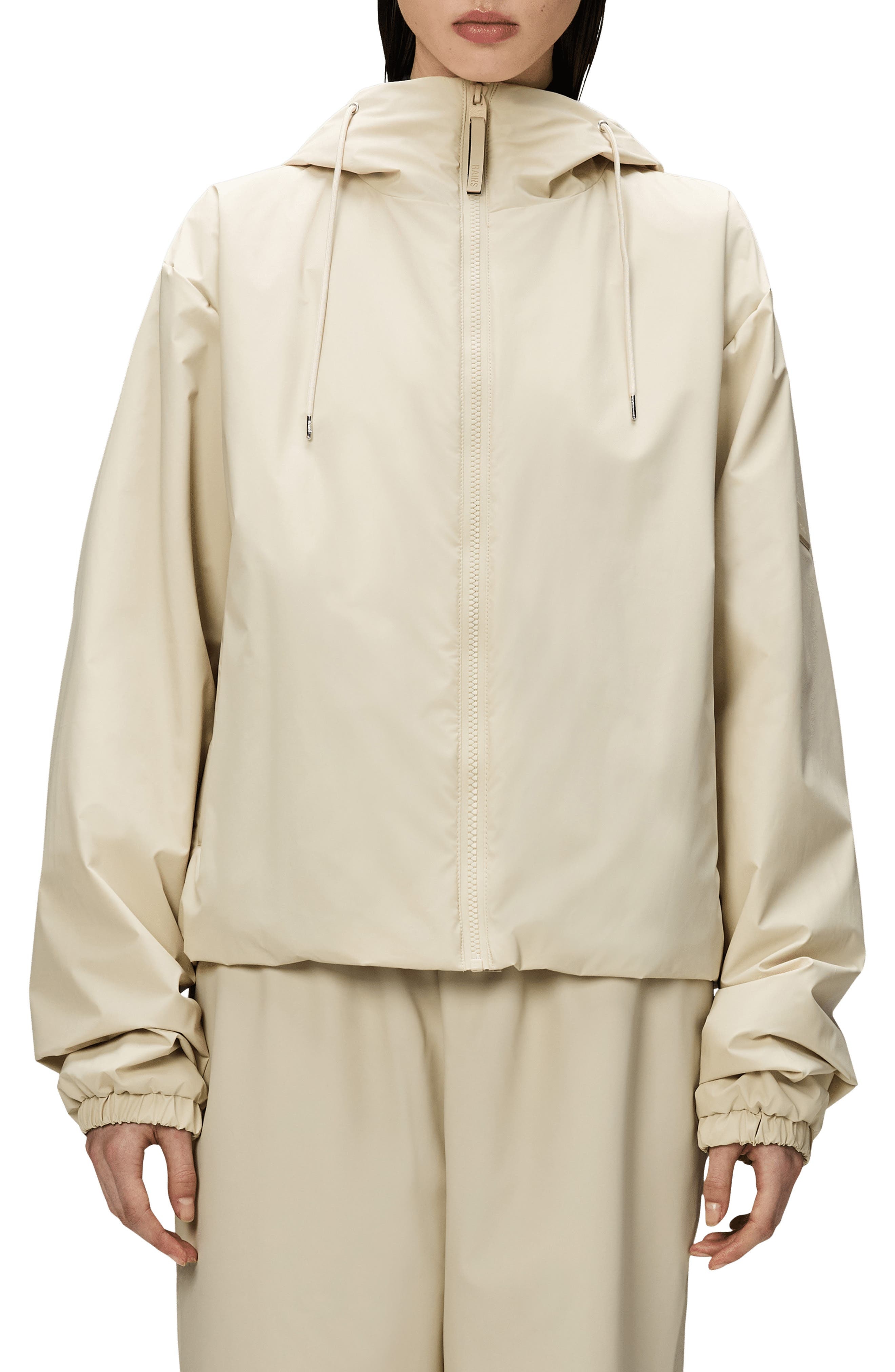 Rains Lohja Water Resistant Insulated Rain Jacket in Dune at Nordstrom - 1