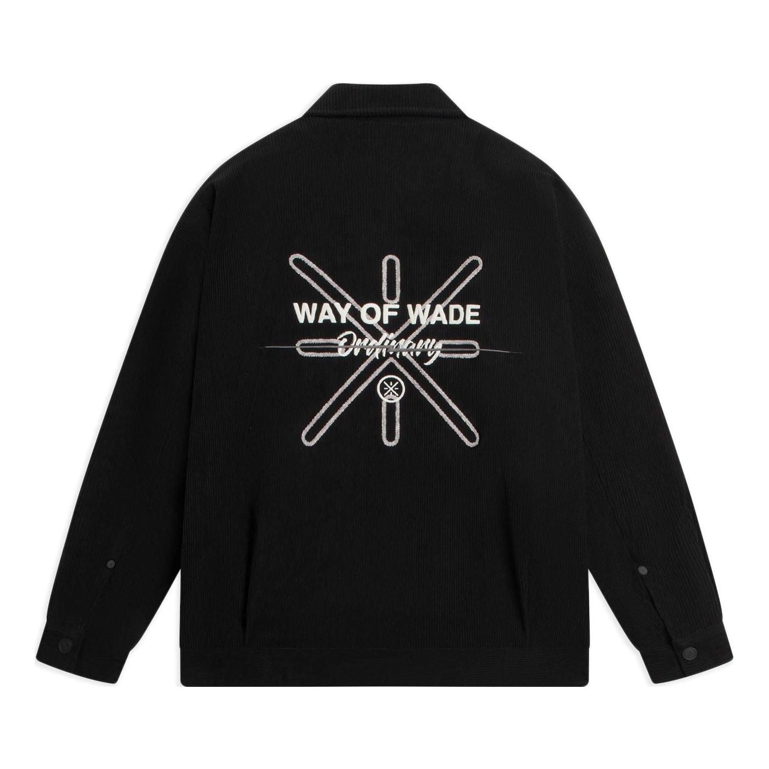 Li-Ning Way Of Wade Logo Corduroy Jacket 'Black' AJMS065-1 - 2