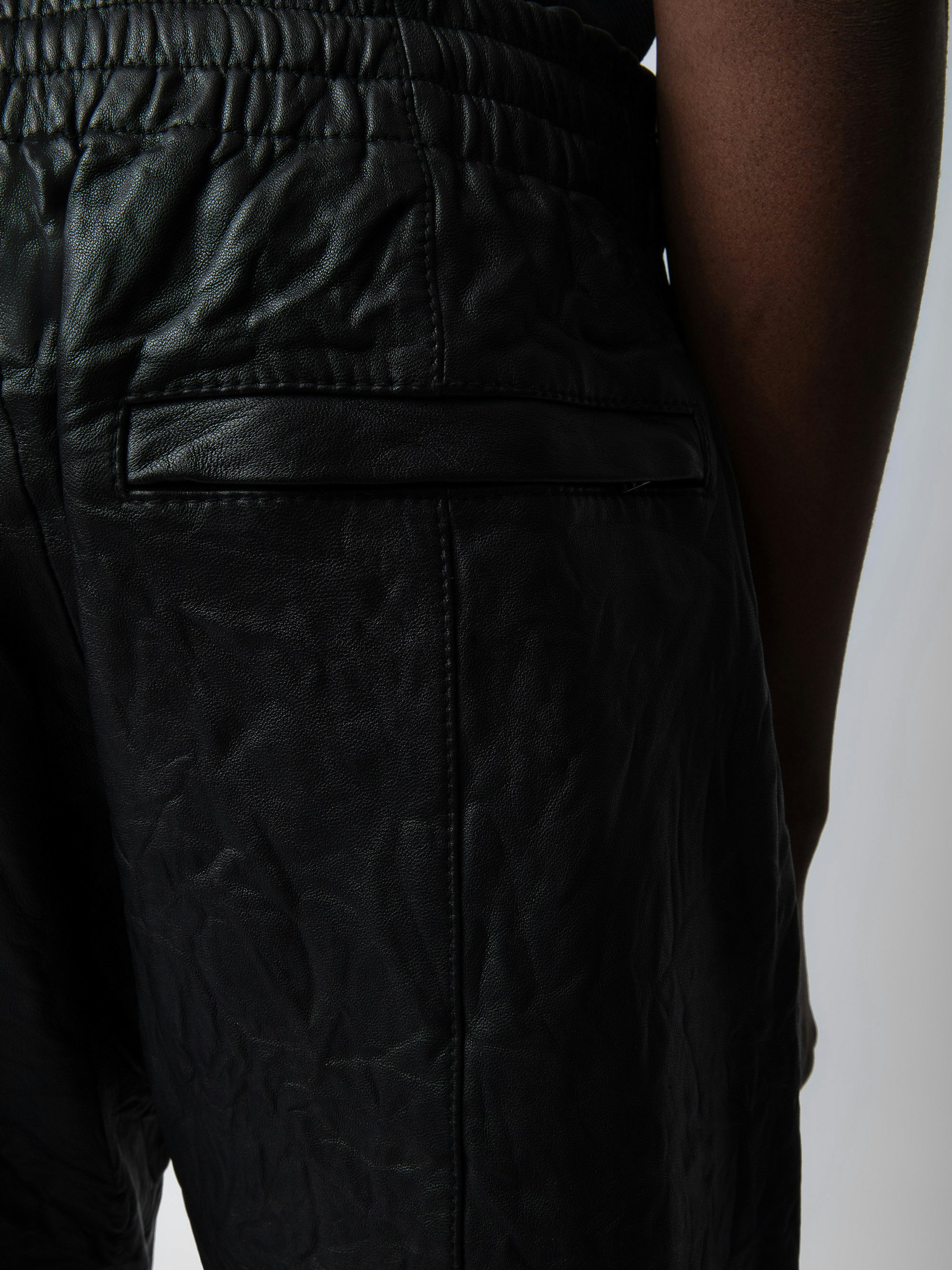 Pacha Crinkled Leather Pants - 6
