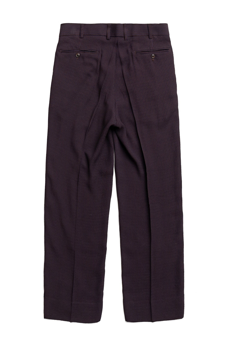 NEEDLES Two Tuck Trouser Stripe Karsey - Brown outlook