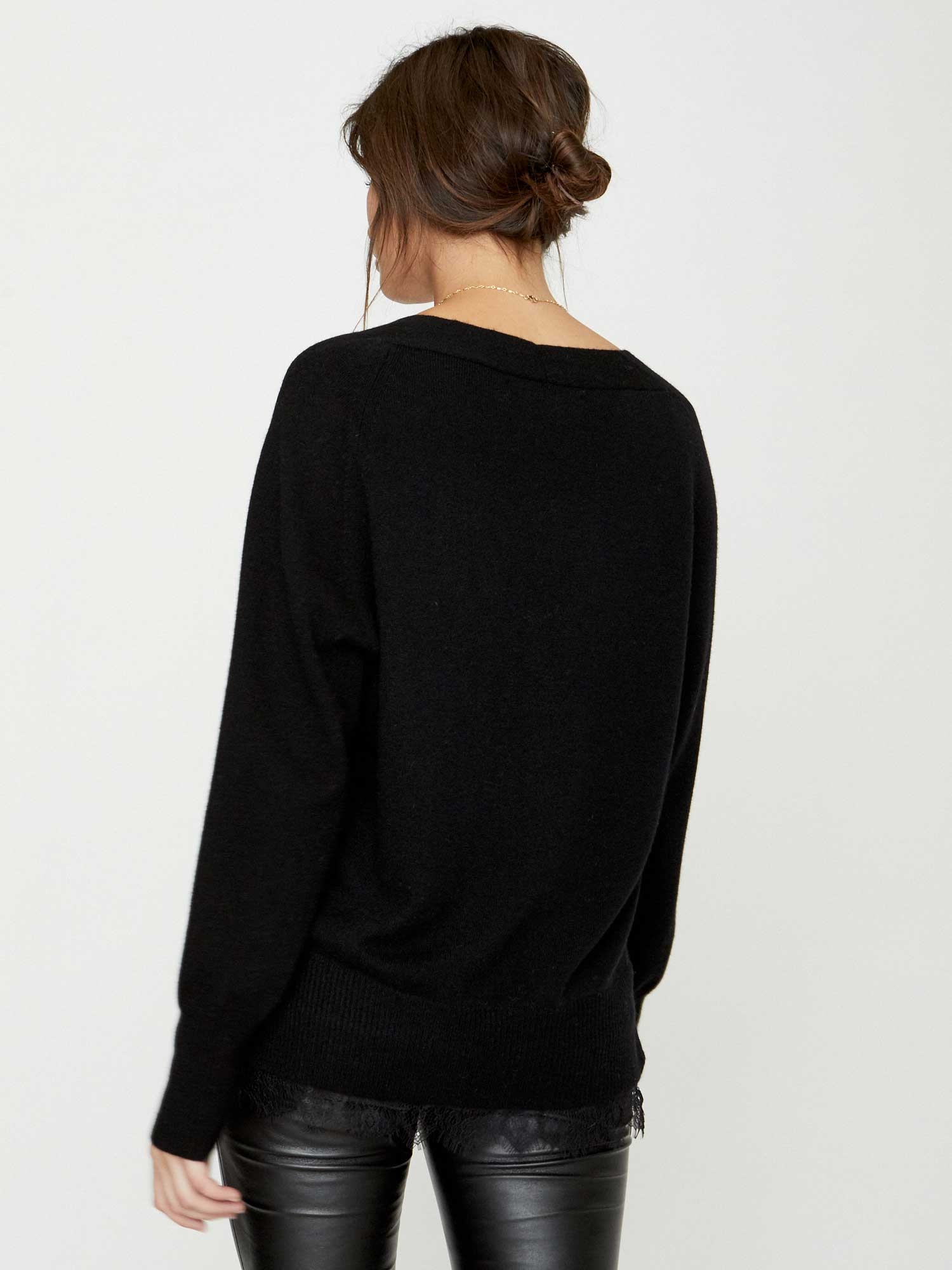 The Lace Vee Looker Pullover - 4