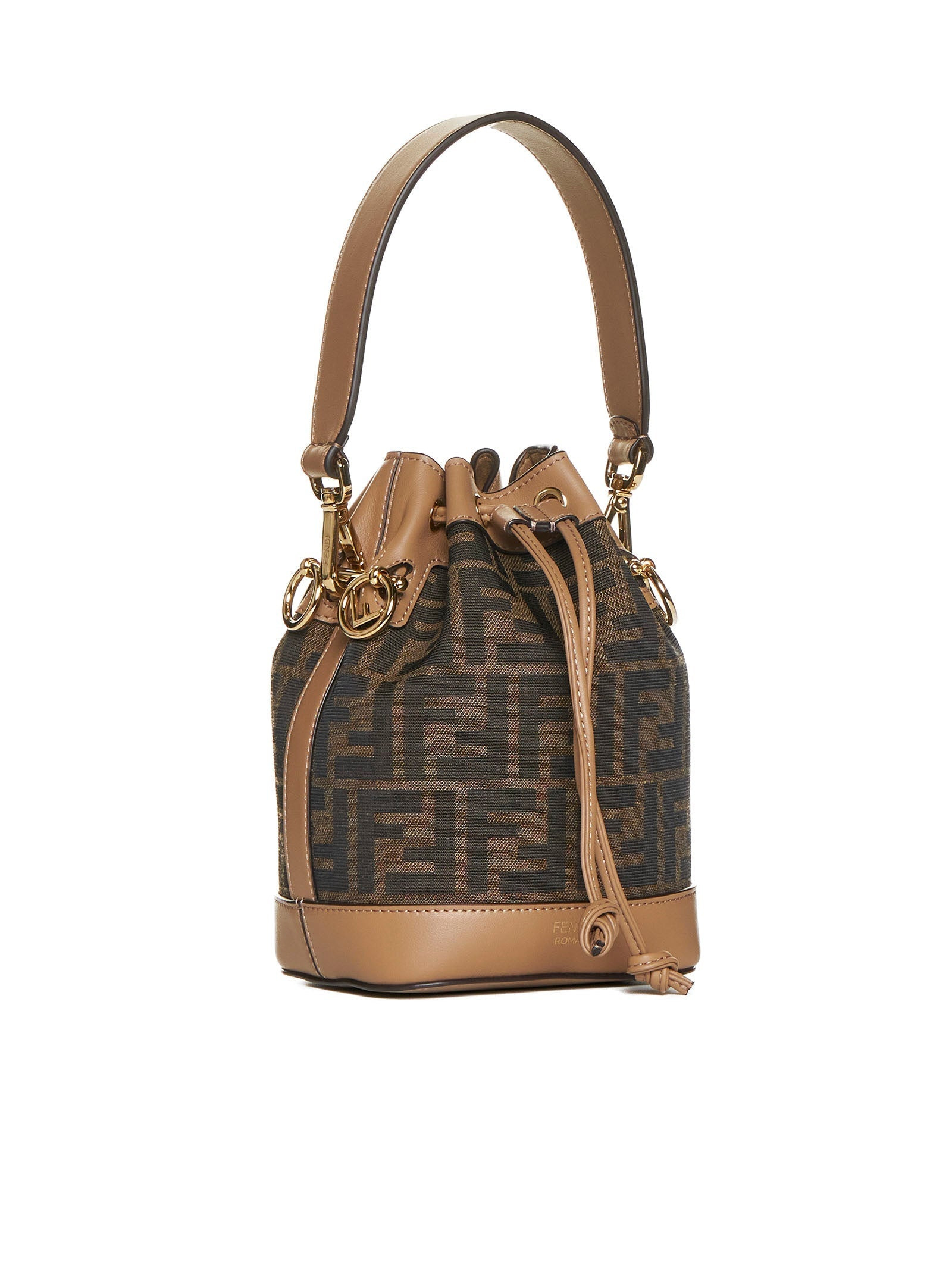 Fendi Women Mon Tresor Mini Bag In Brown Ff Fabric - 2