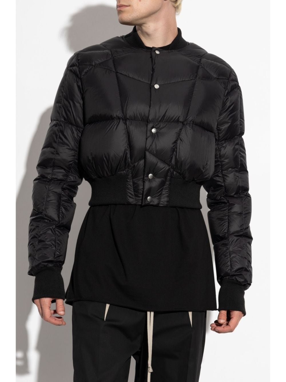 RICK OWENS Men Bomber Piumino Cropped Flight Jacket - 1